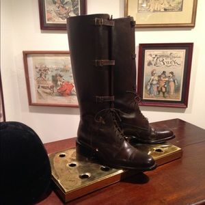 J. Peterman $3,500 equestrian riding boots 9, 9.5